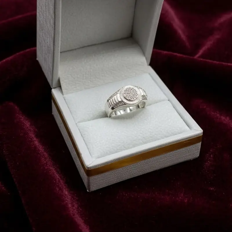 Anillo Sello Pavé